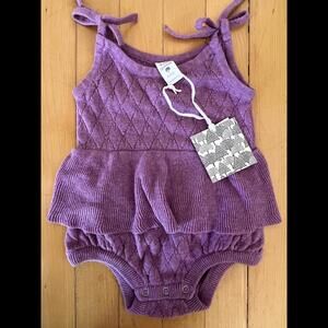 NWT Kate Quinn Skirted Sweater Knit Onesie Size 6-12 Months